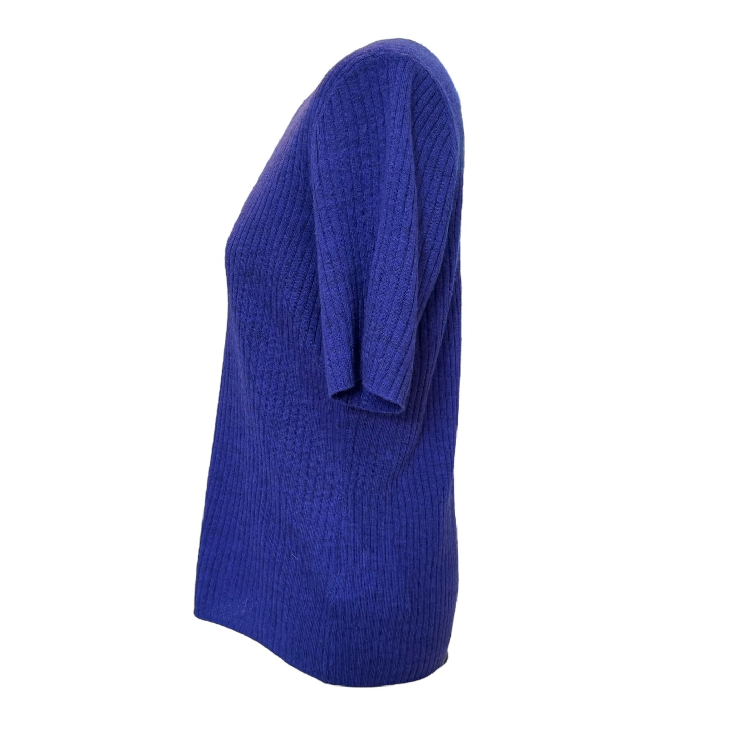 Nicole Miller Blue Merino Wool Jumper - 14