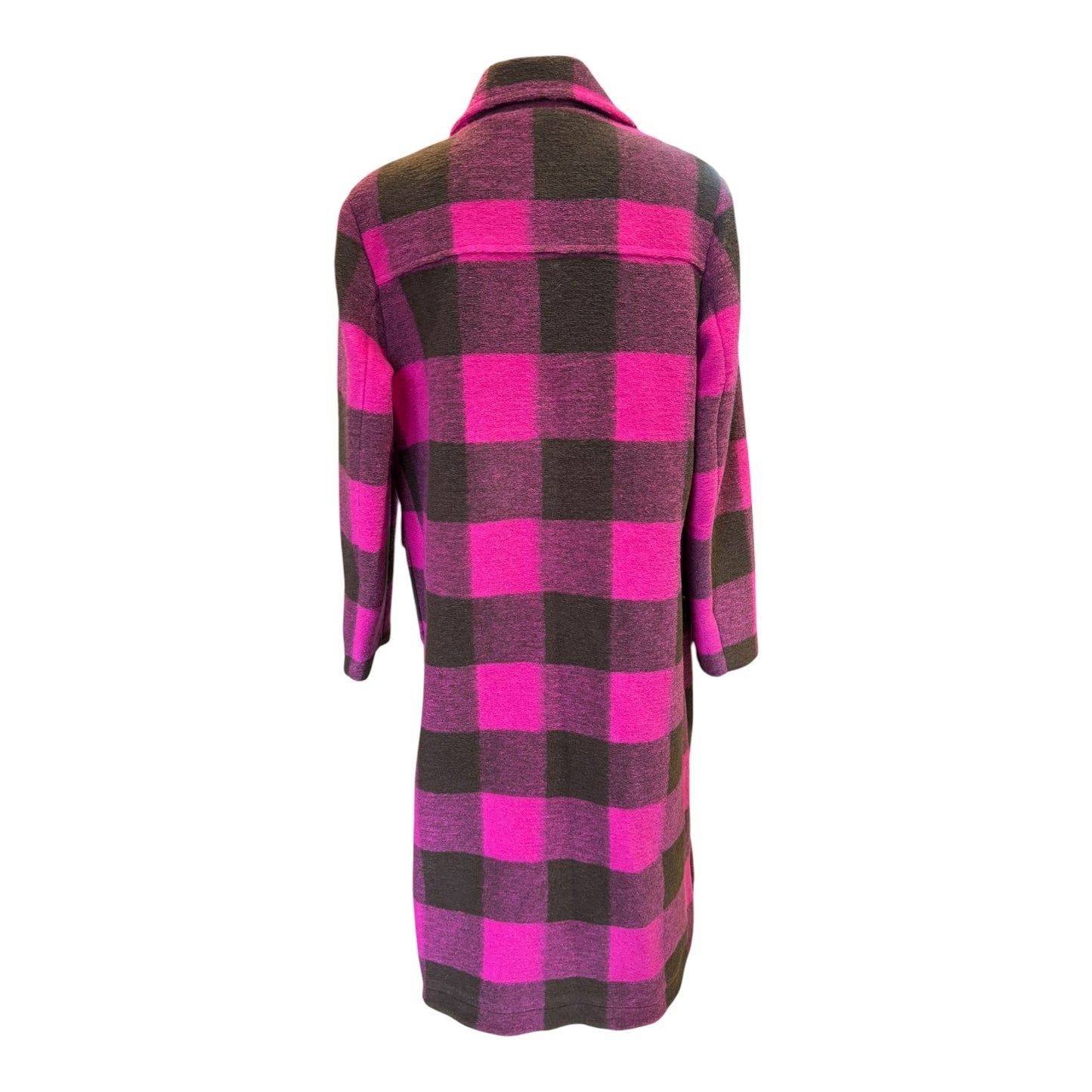 Coercion Pink and Khaki Check Coat - 12