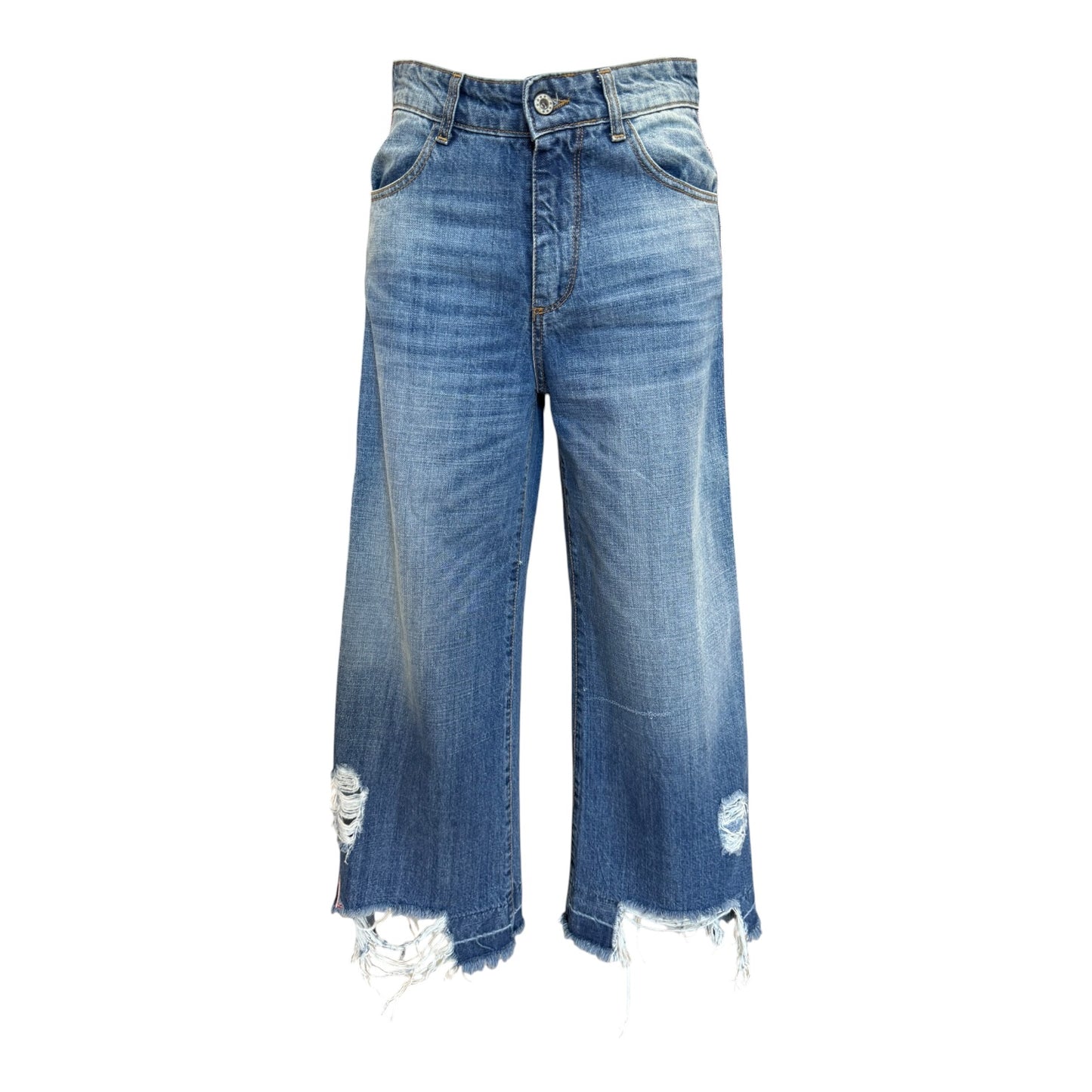 Motel Jeans with Pink Sequin Trim - 10