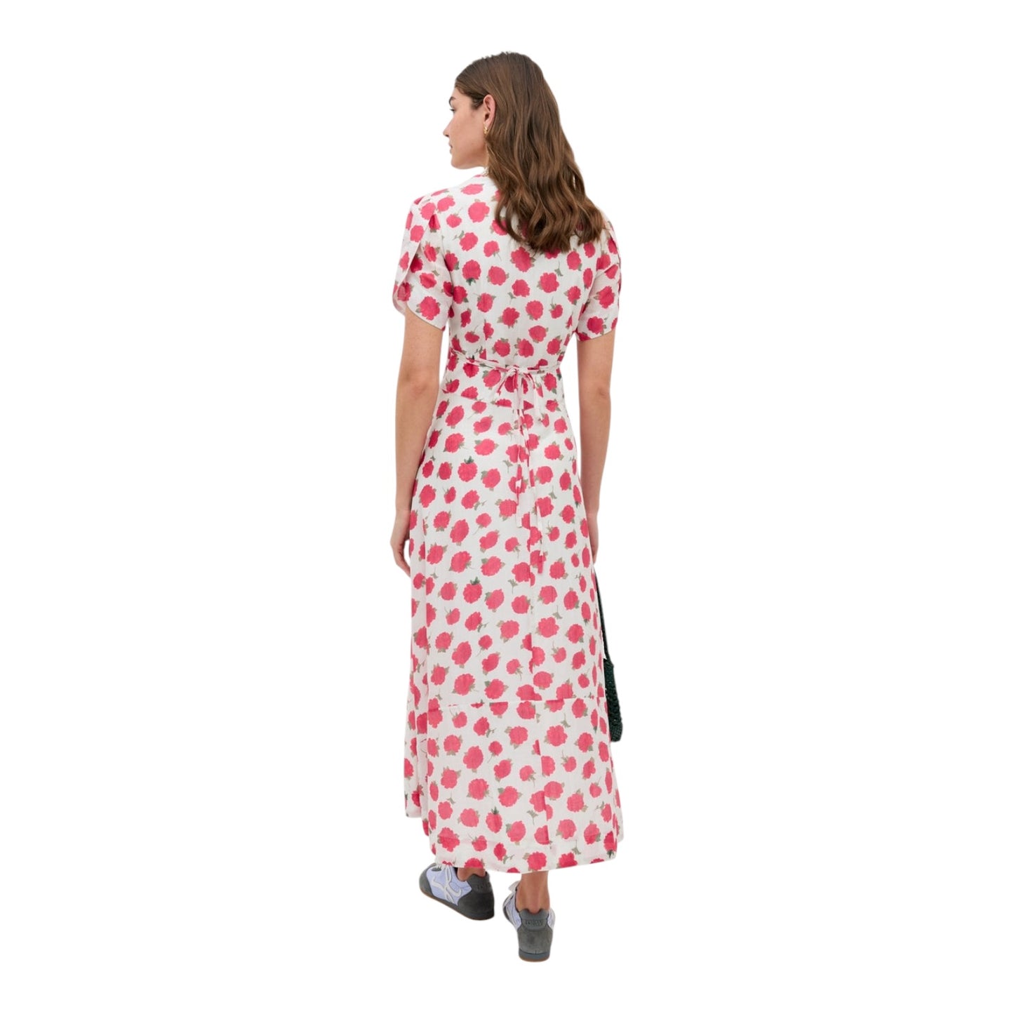 Rixo Pink  Floral Novara Cotton-Silk Midi Dress - 12
