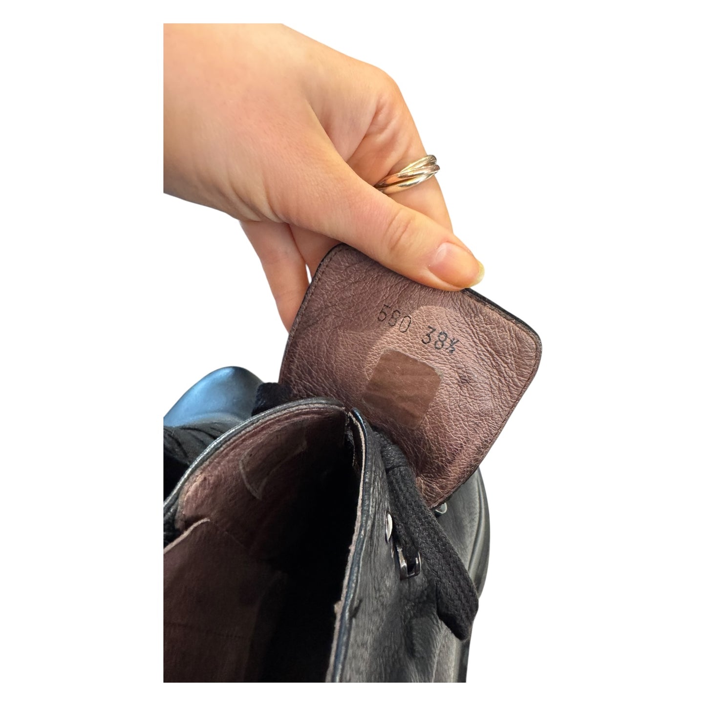 Lofina Black Lace Up Ankle Boots - 38.5 / 5.5