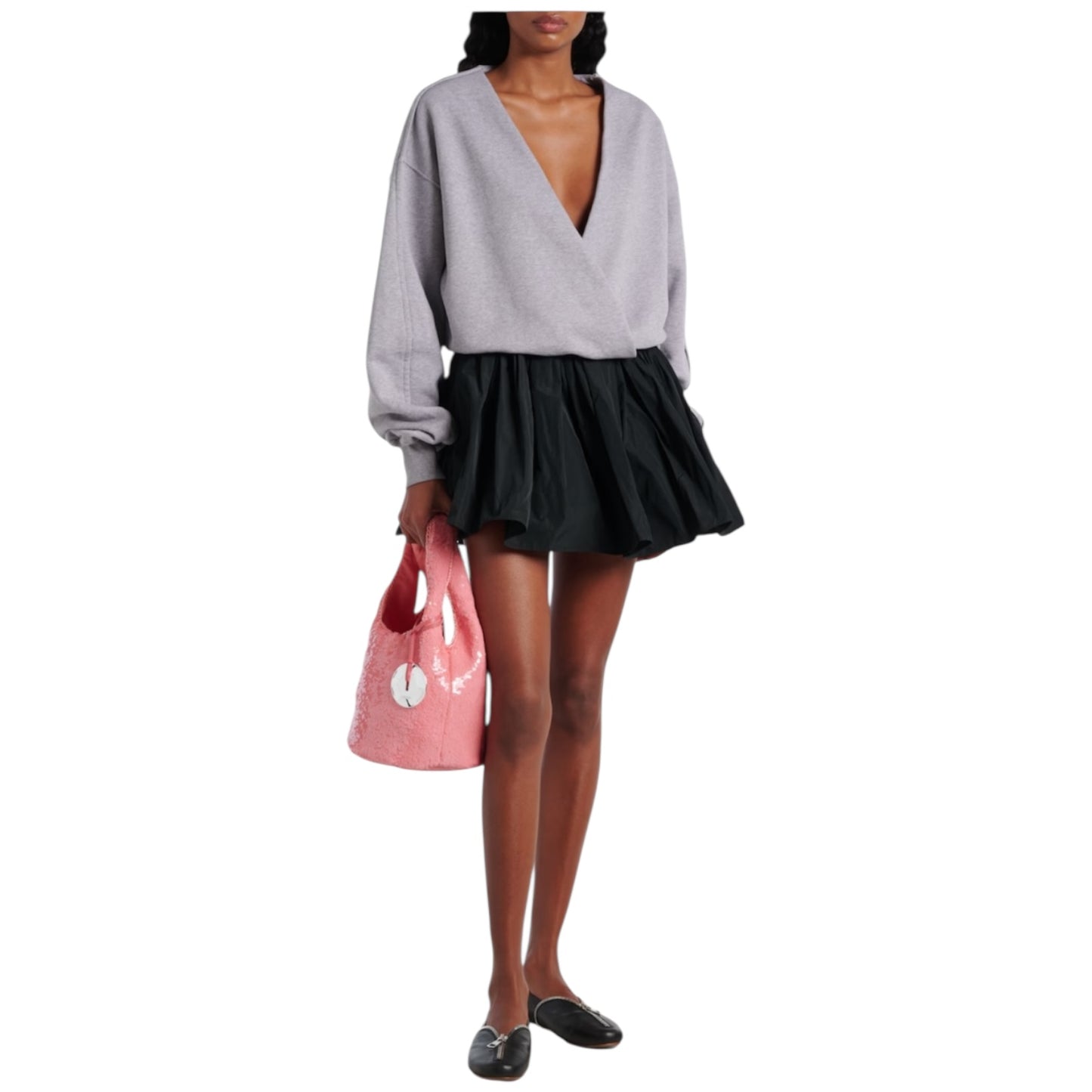 JW Anderson Pink Mini Sequined Tote Bag