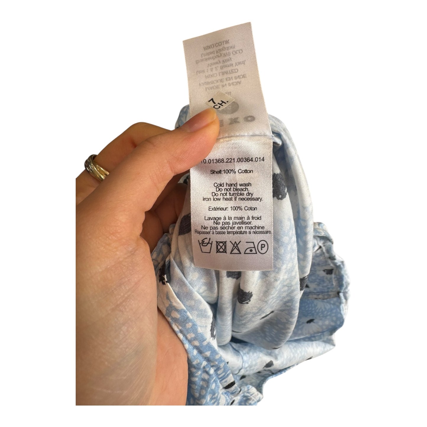 Rixo Sabi Blue Floral Print Dress - 14