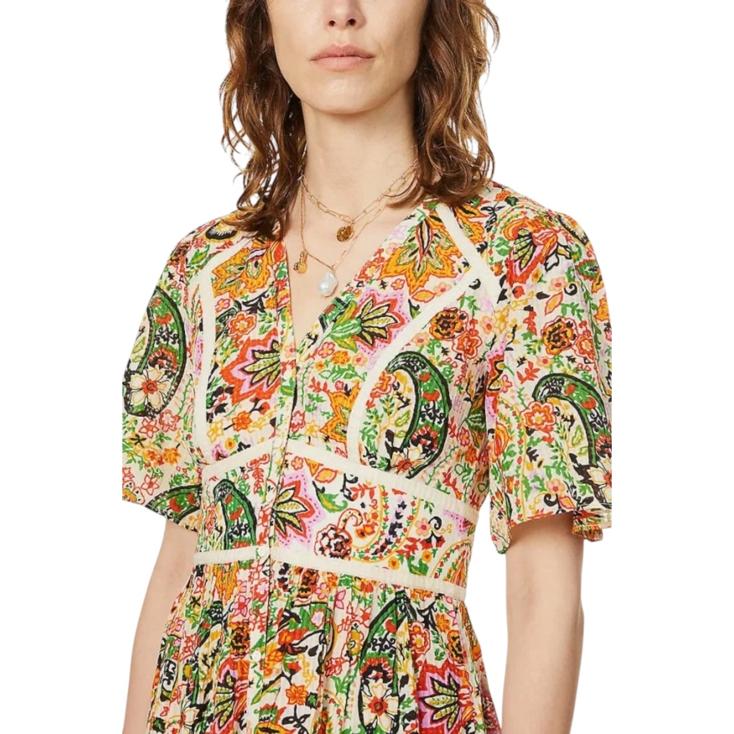 Ba&sh Benja Printed Midi Dress - 6/8