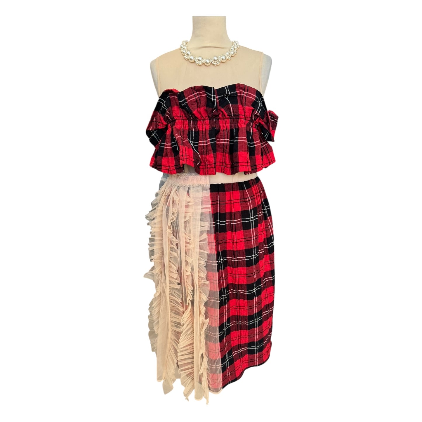 Simone Rocha X H&M Tartan Mesh Dress - 10/12