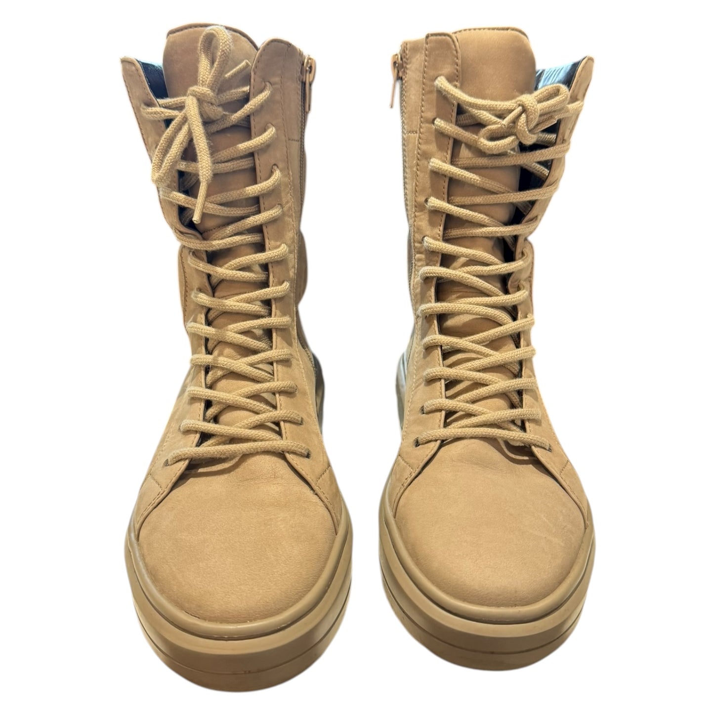 Kennel and Schmenger Taupe Suede Lace Up Boots - 37.5 / 4.5