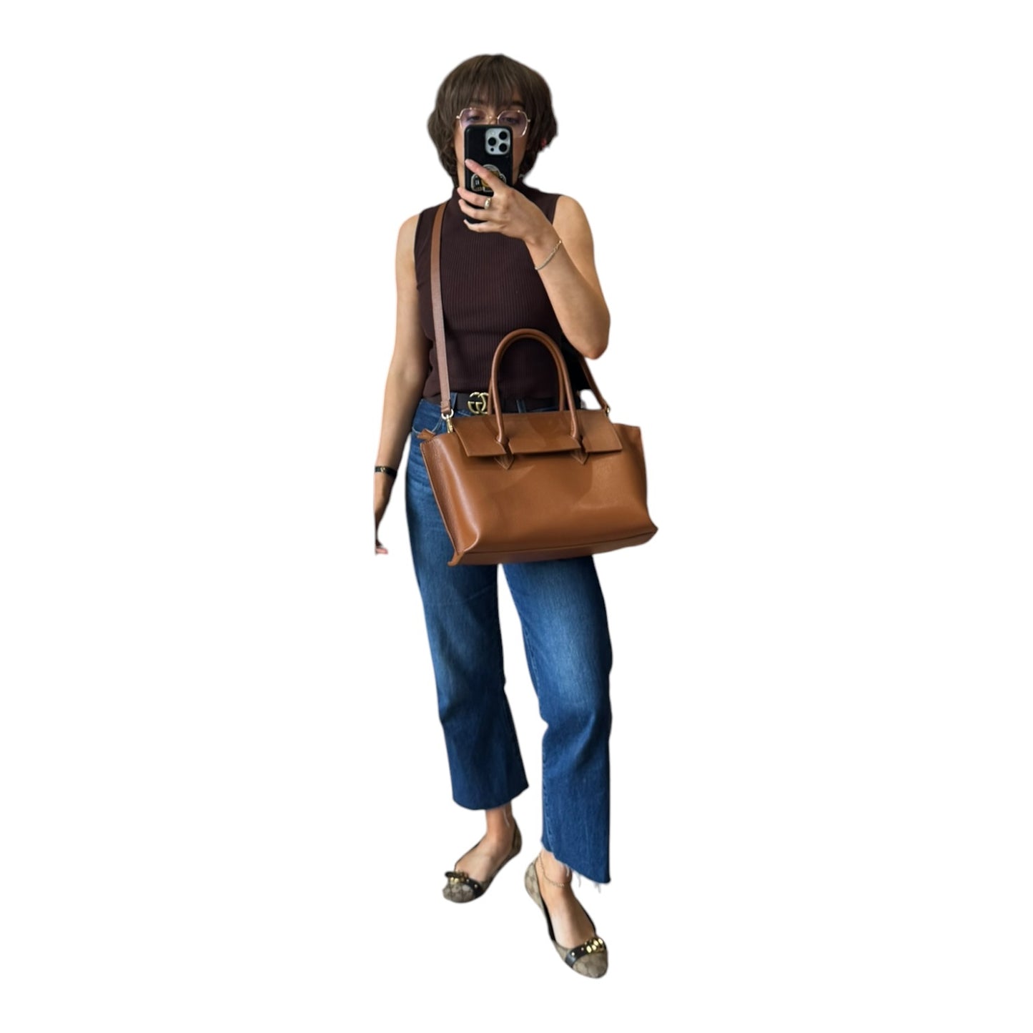 Borse N Pelle Tan Leather Bag