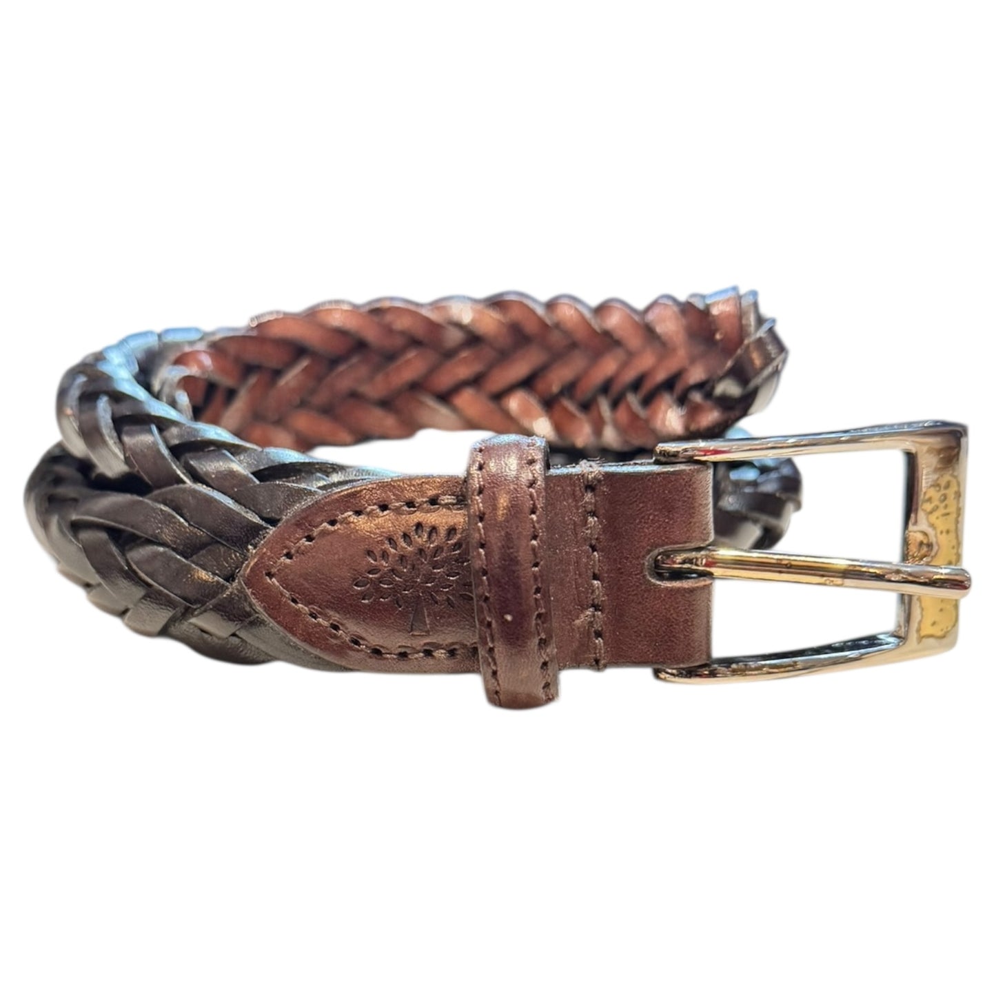 Mulberry Brown Woven Belt