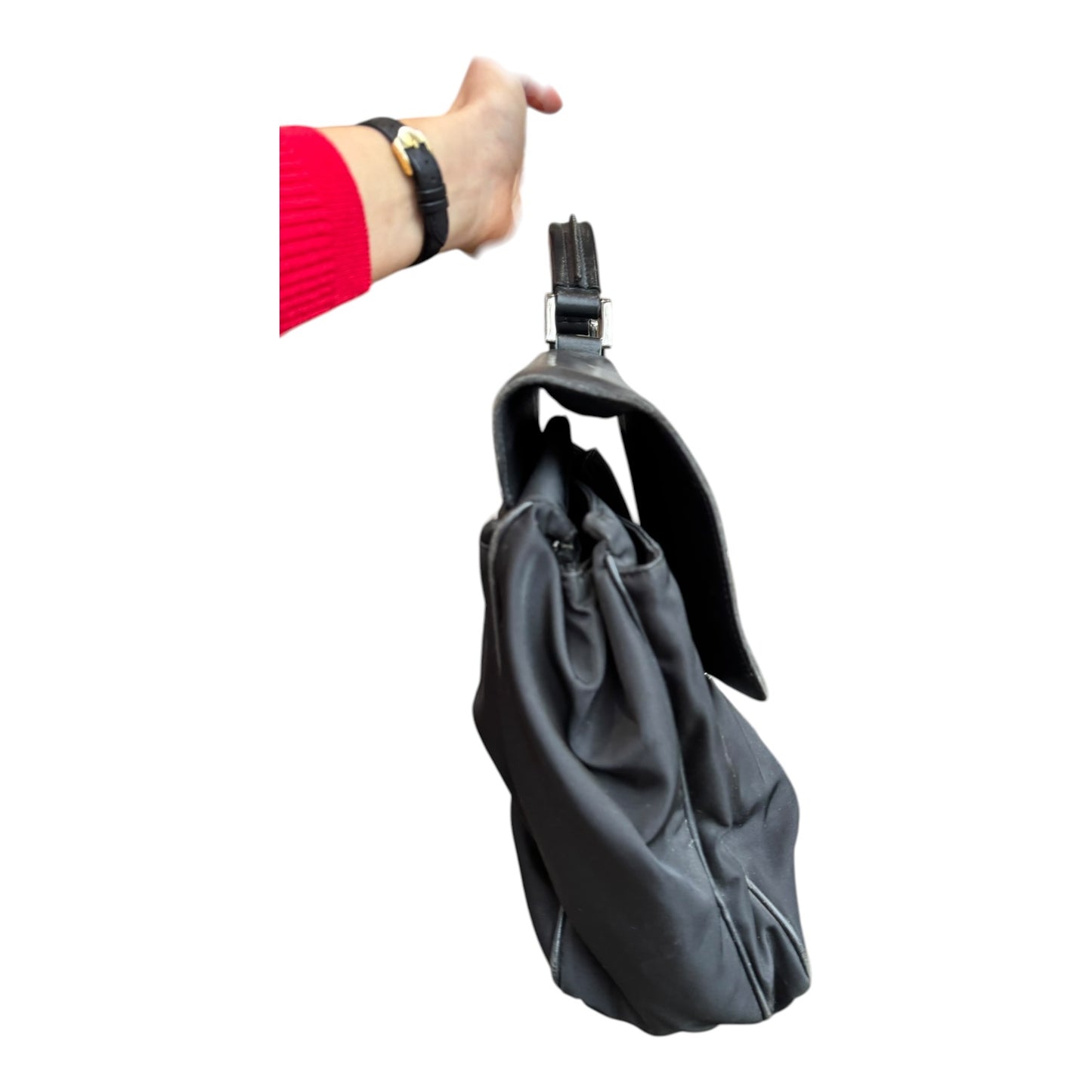 Prada Leather and Nylon Briefcase