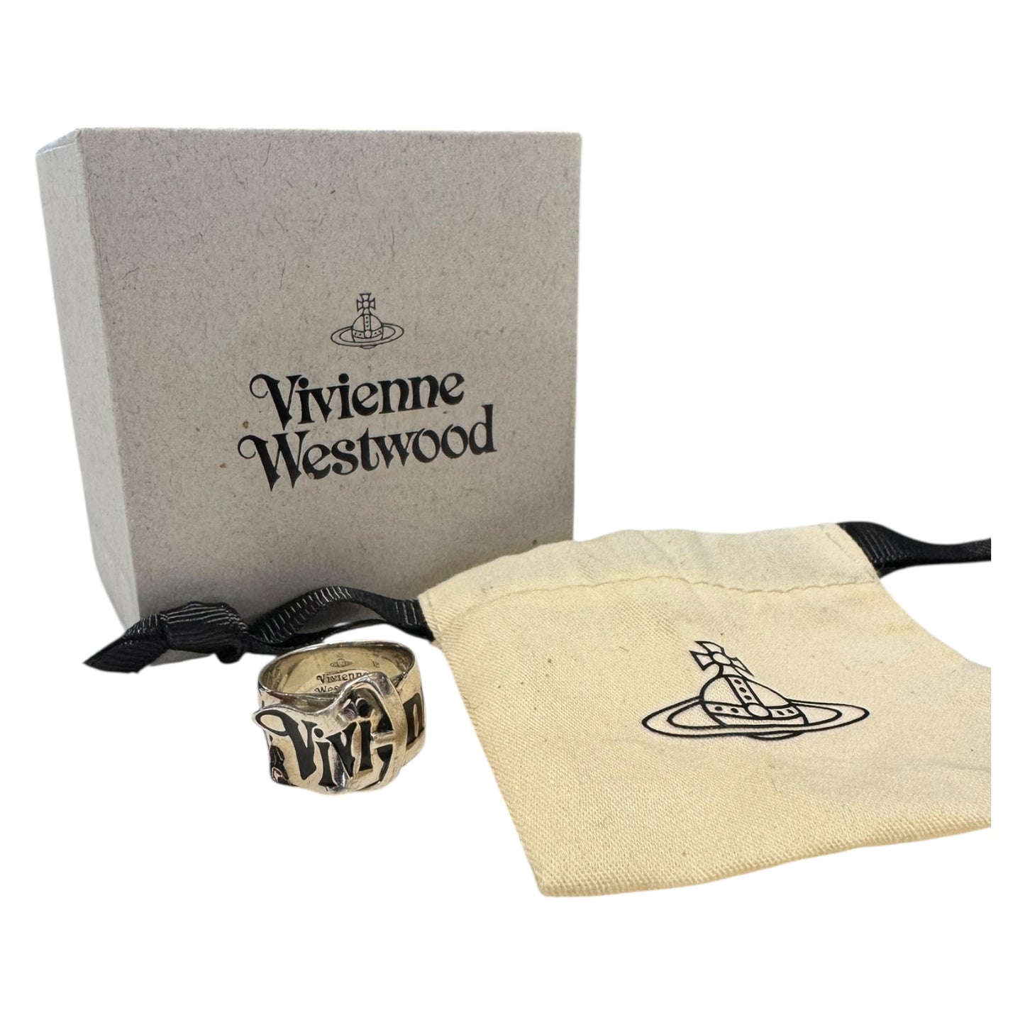 Vivienne Westwood Silver Belt Ring - S