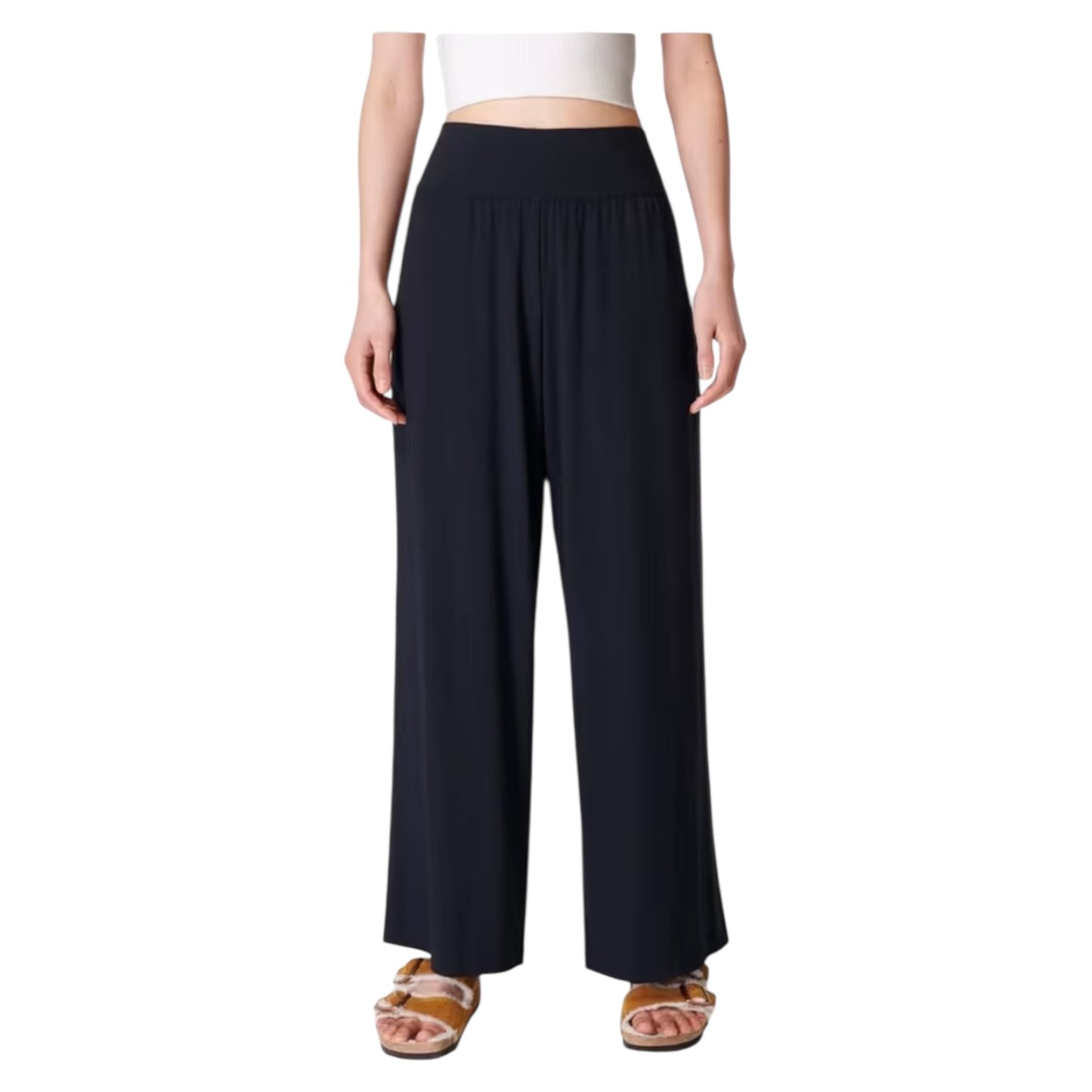 Sweaty Betty Modal Wide Leg Trousers - 12