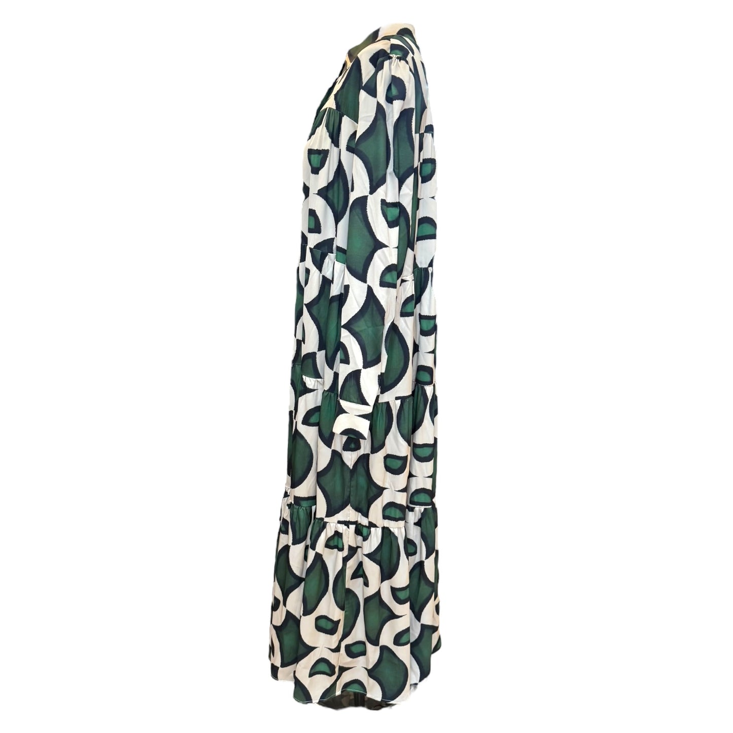 Anonyme Green and Black Gallery Damia Midi Dress -14/16
