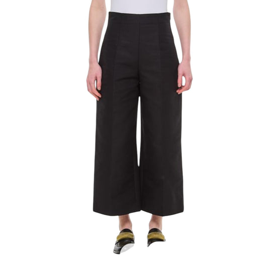 Marni Black Flared Capri Trousers - 10