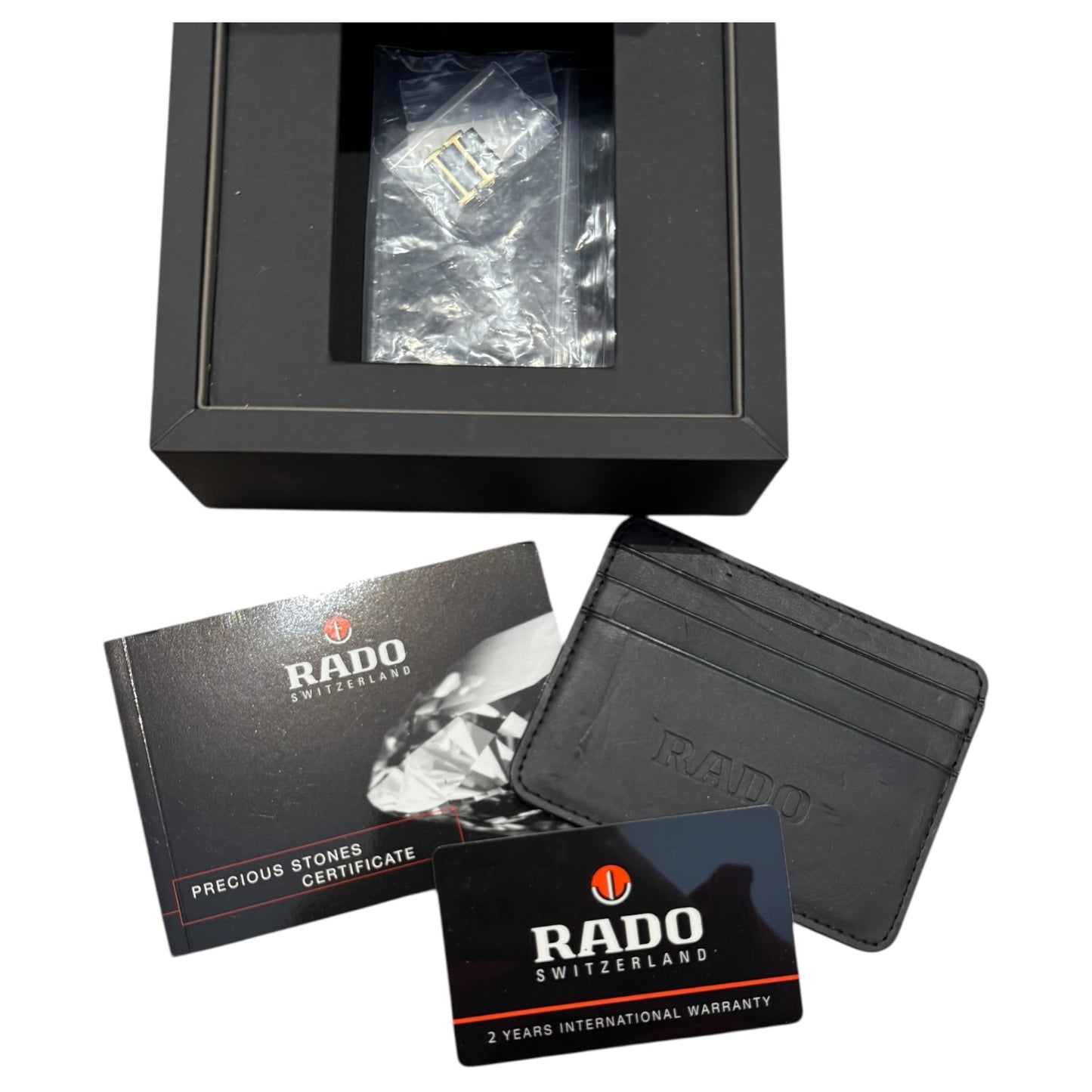 Rado Black and Gold Diastar Ceramic Watch