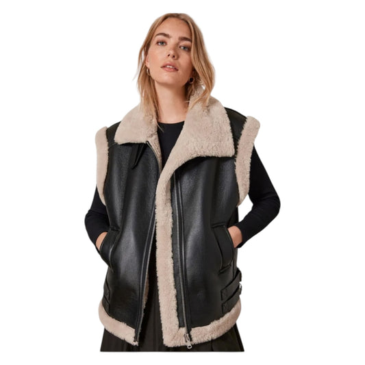 Mint Velvet Faux Shearling Lined Gilet - 12