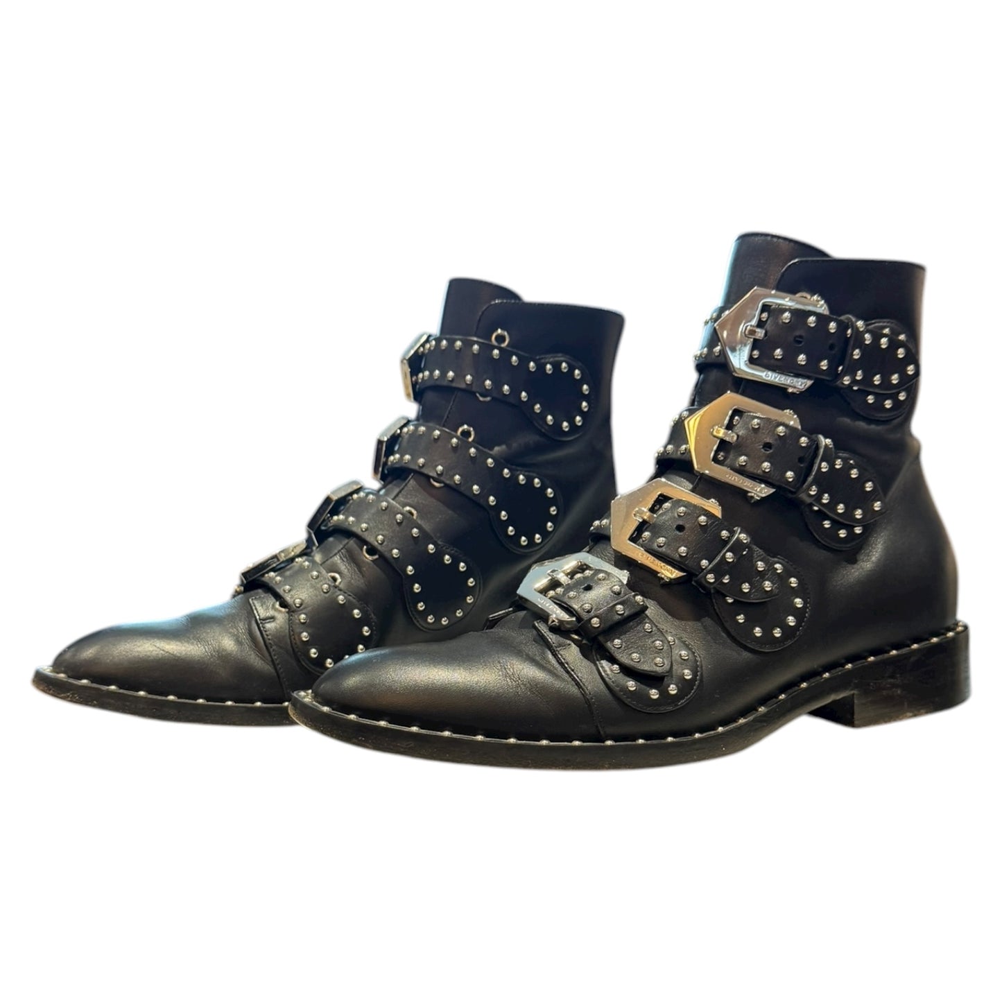 Givenchy Elegant Studded Leather Ankle Boots - 36/3