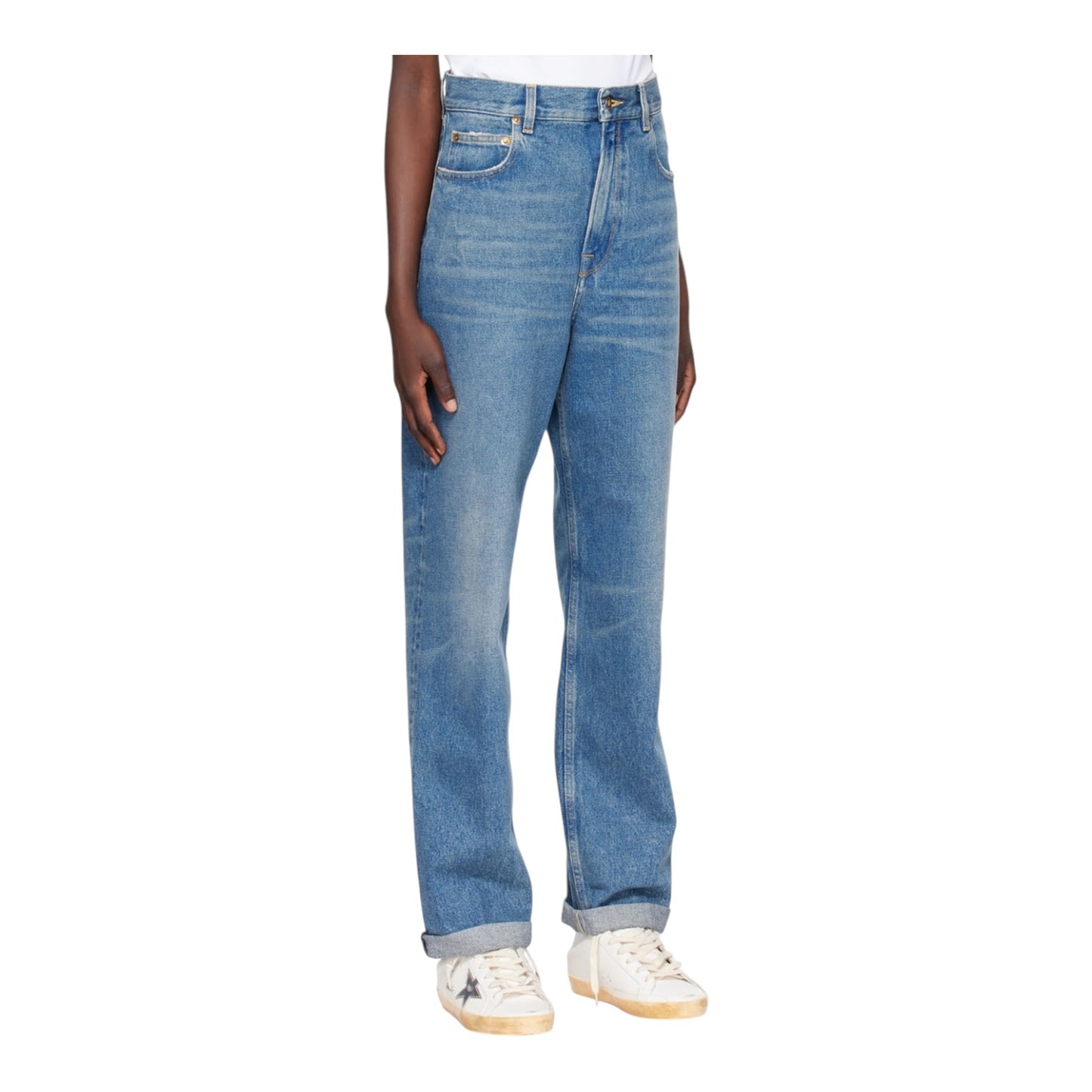 Golden Goose Star Motif Kim Wide Leg Jeans - 8