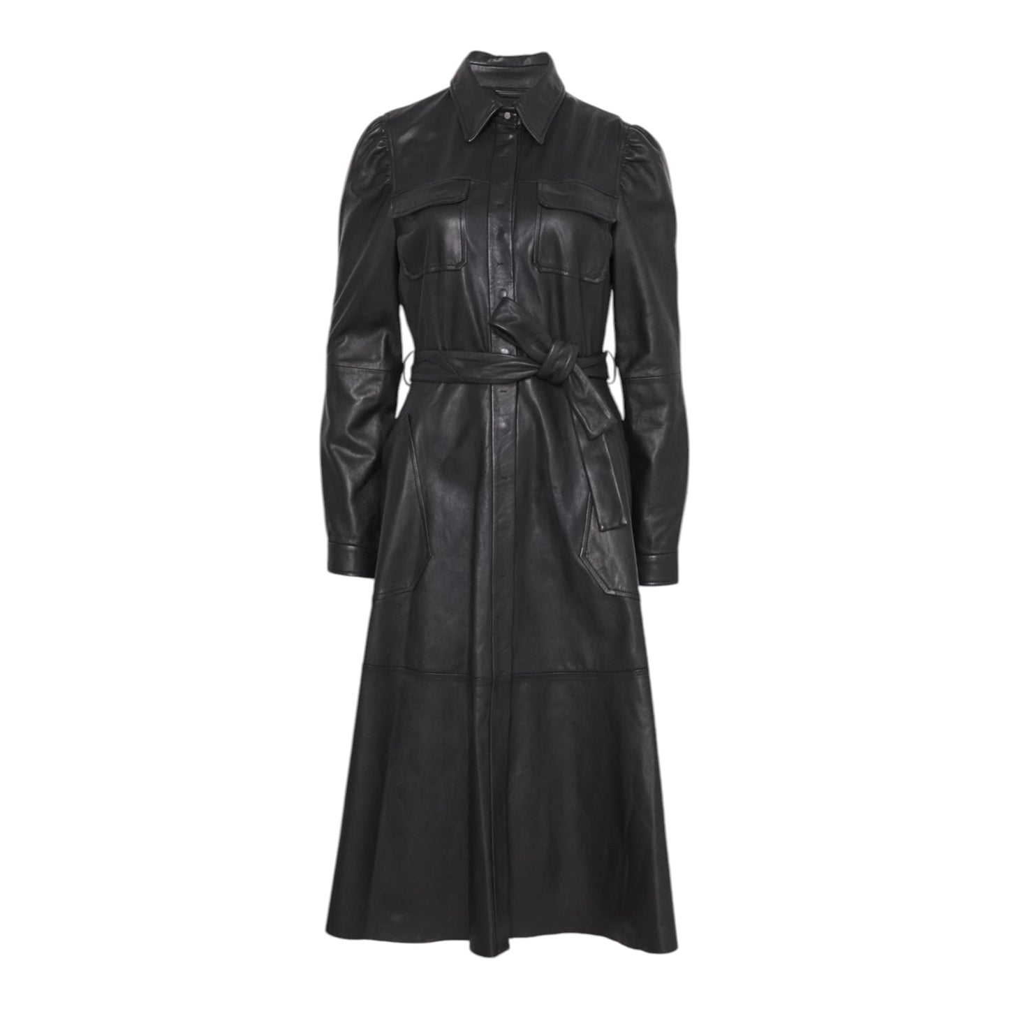 Riani Leather Shirt Dress - 10