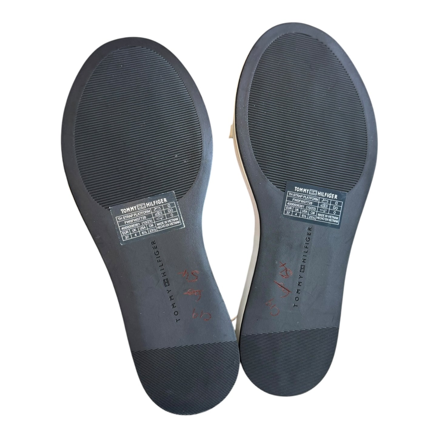 Tommy Hilfiger White Platform Sandals - 37/4 - NEW