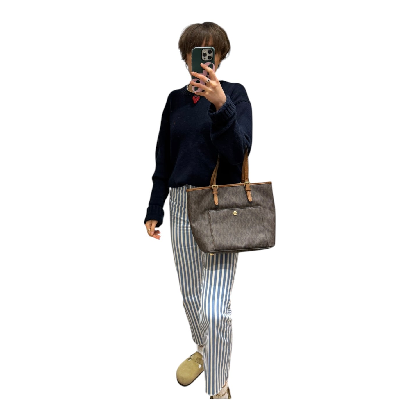 Michael Kors Jet Set Pocket Tote Bag