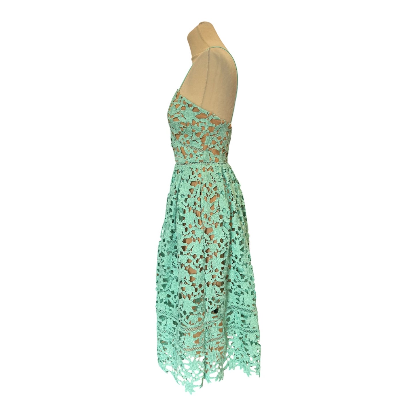 Self Portrait Aqua Azalea Midi Dress - 6