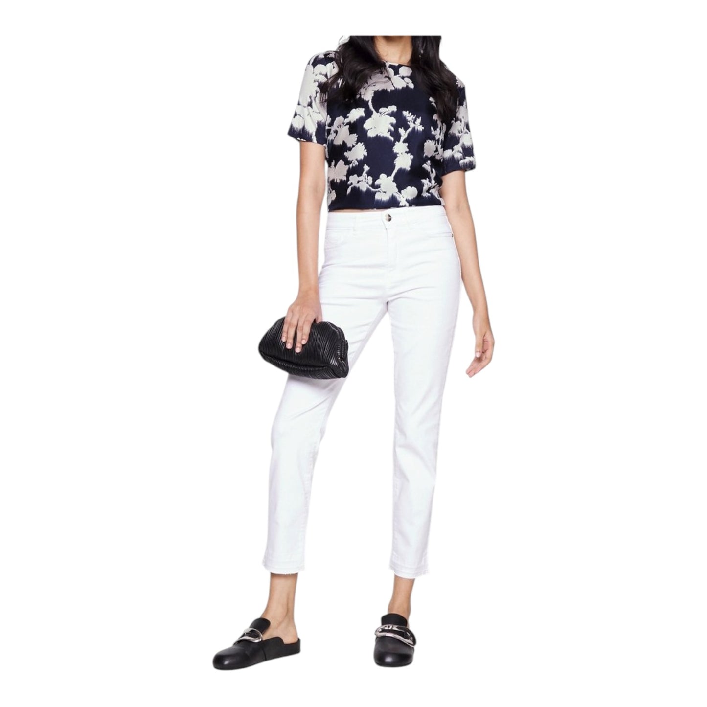 Max Mara Leisure Navy Silk Front Top - 12