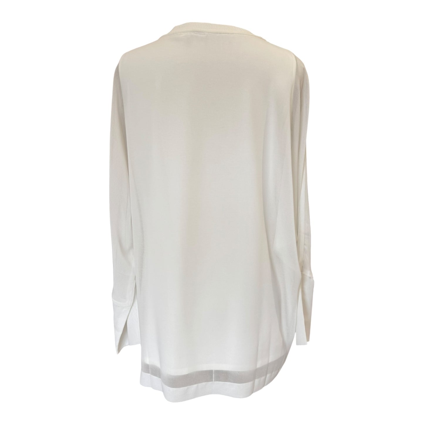 Marc Cain White Layered Top - 12/14 - NEW