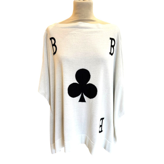 Boutique Moschino Playing Card Sweater - One Size - NEW