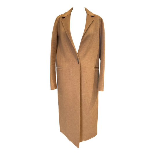 Rino and Pelle Tan Wool Blend Coat - 10