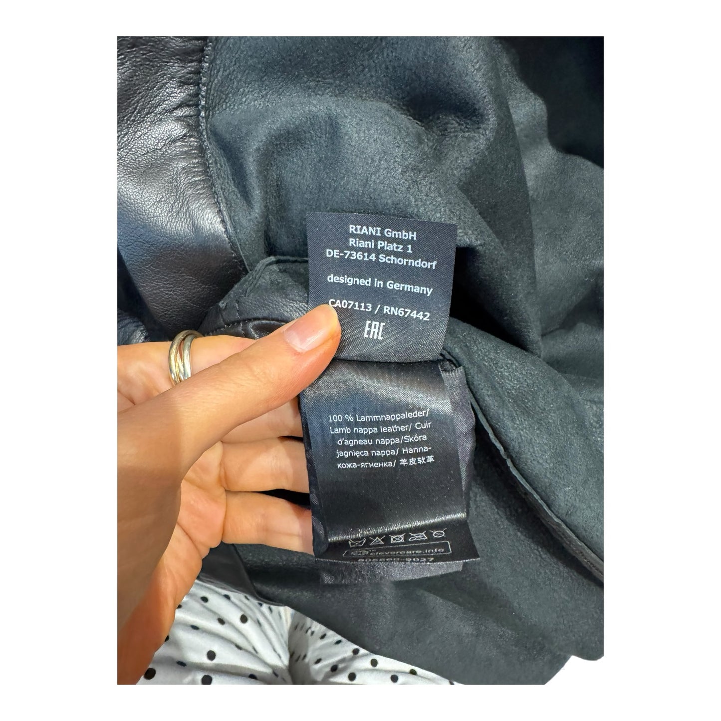 Riani Leather Shirt Dress - 10