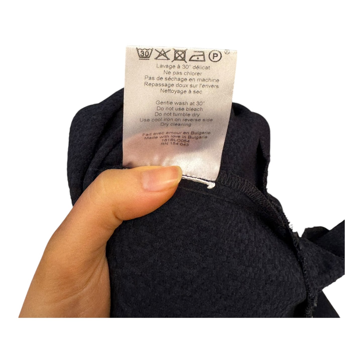 Sezane Navy Peplum Top - 10