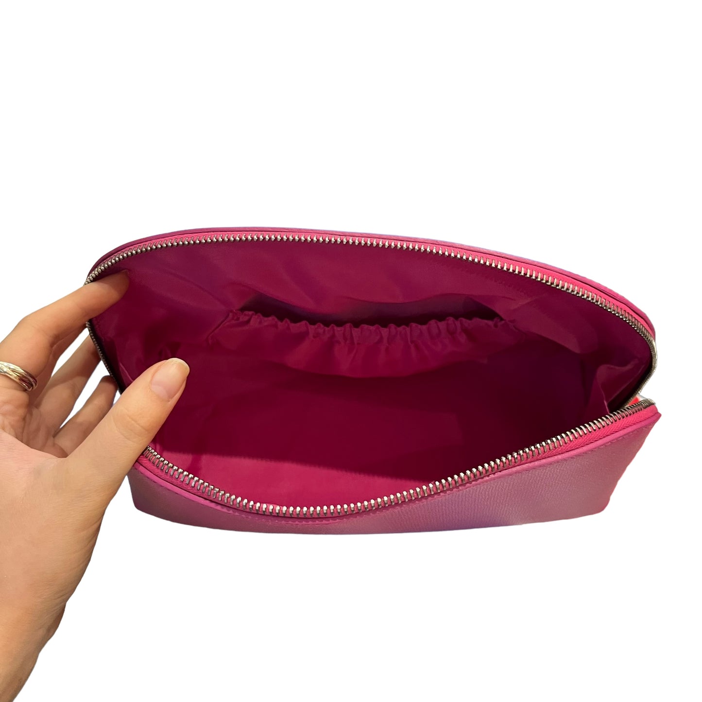 Smythson Pink Make Up Bag - NEW