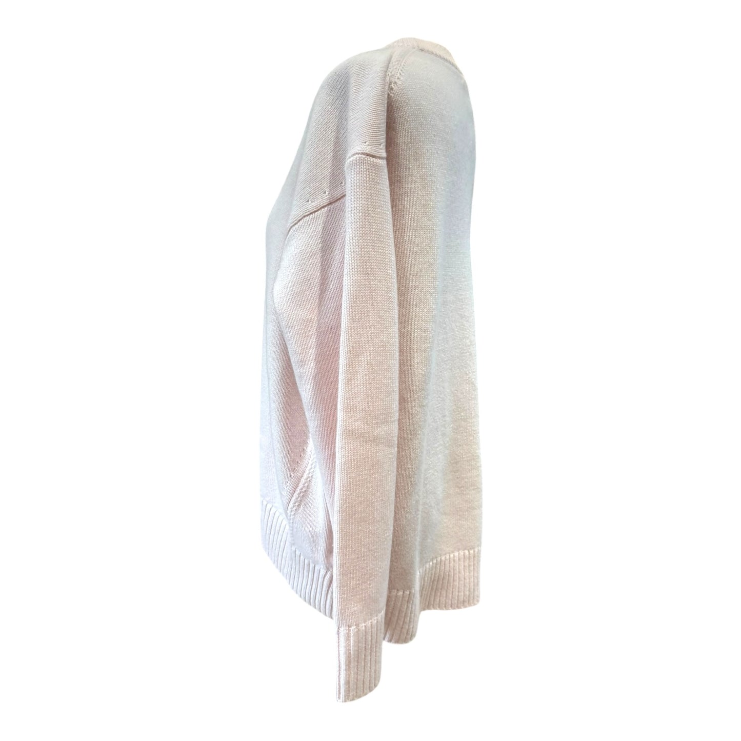 Reiss Ella Wool Cashmere Crew Neck Jumper in Pink - 10 - NEW