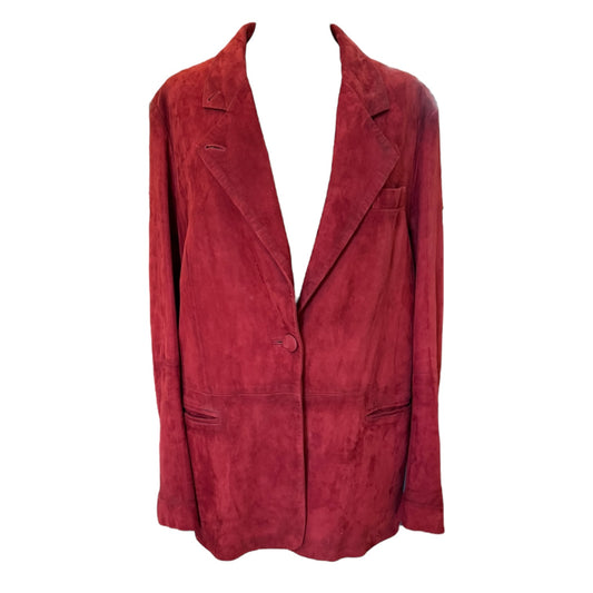 Golden Goose Maroon Suede Jacket - 12/14