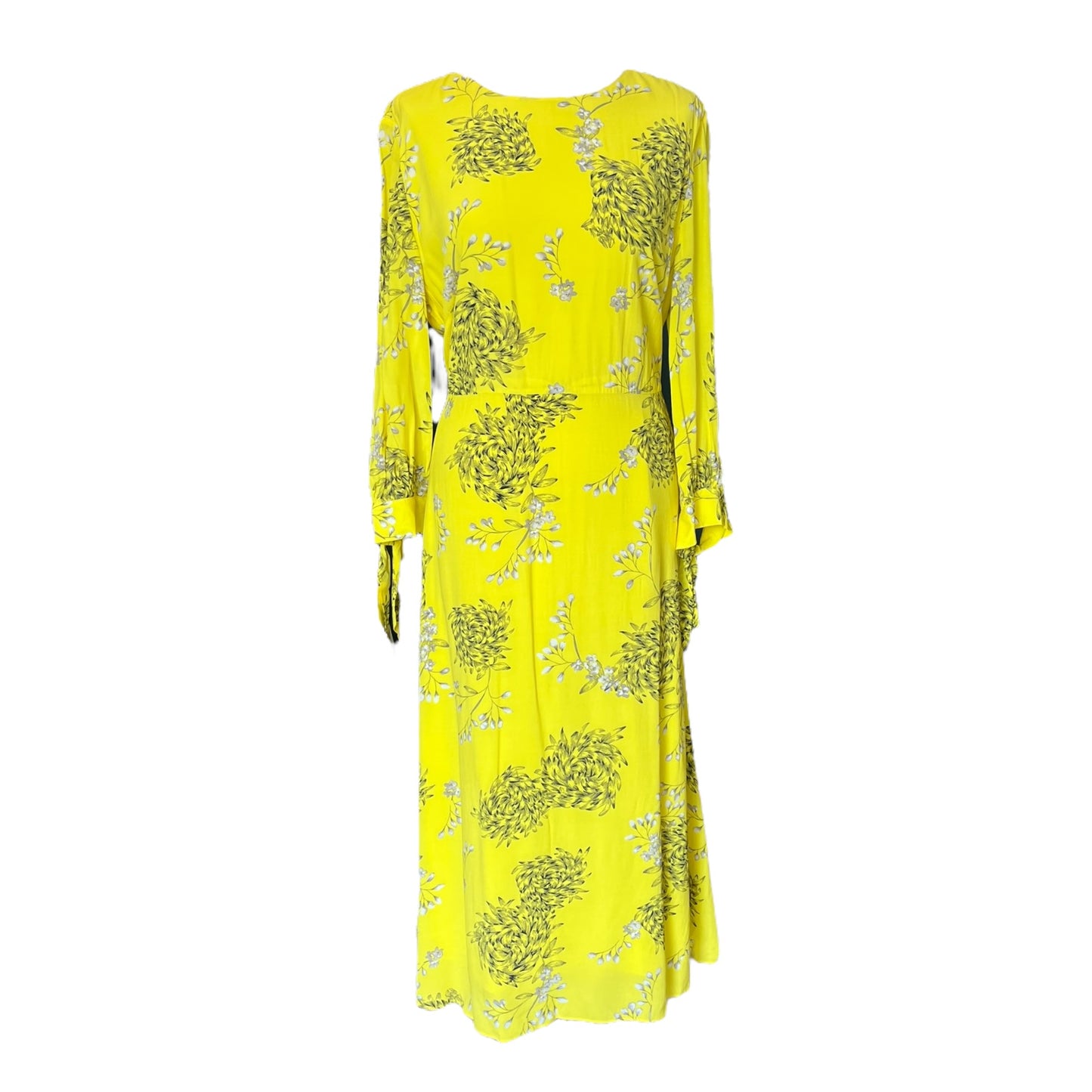 Mint Velvet Yellow Floral Dress - 16 - NEW
