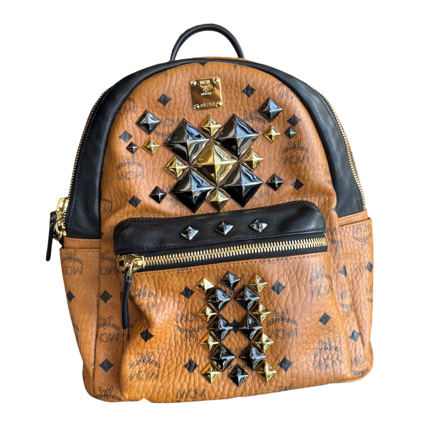 MCM Stark Back Pack in Cognac