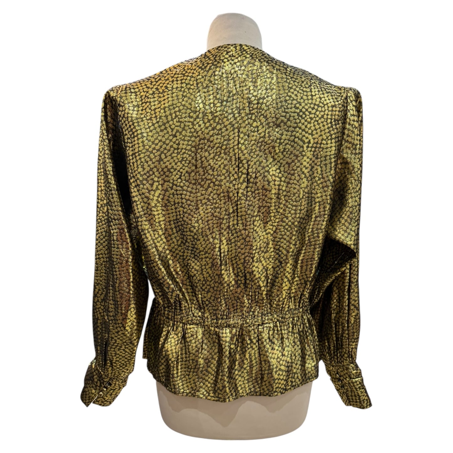 Joie Gold Metallic Blouse - 12