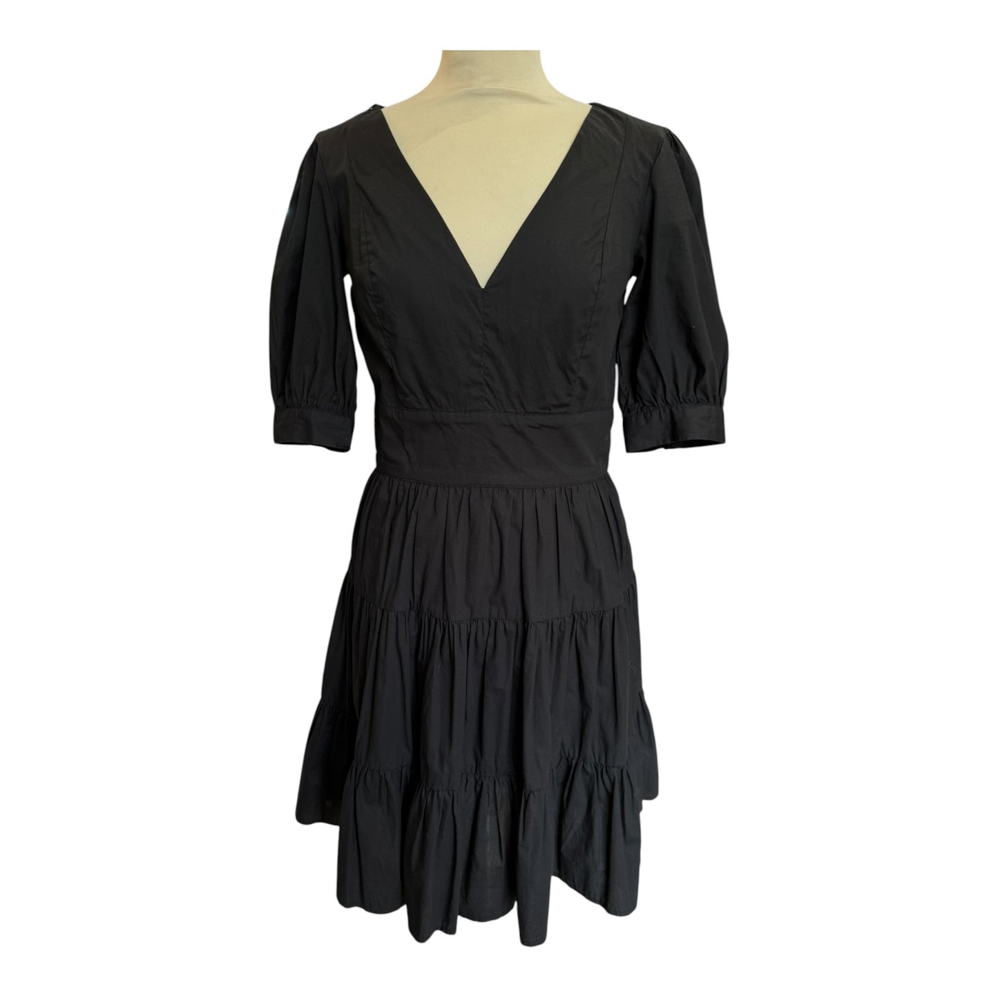 Michael Kors Black Puff Sleeve Mini Dress - 6/8