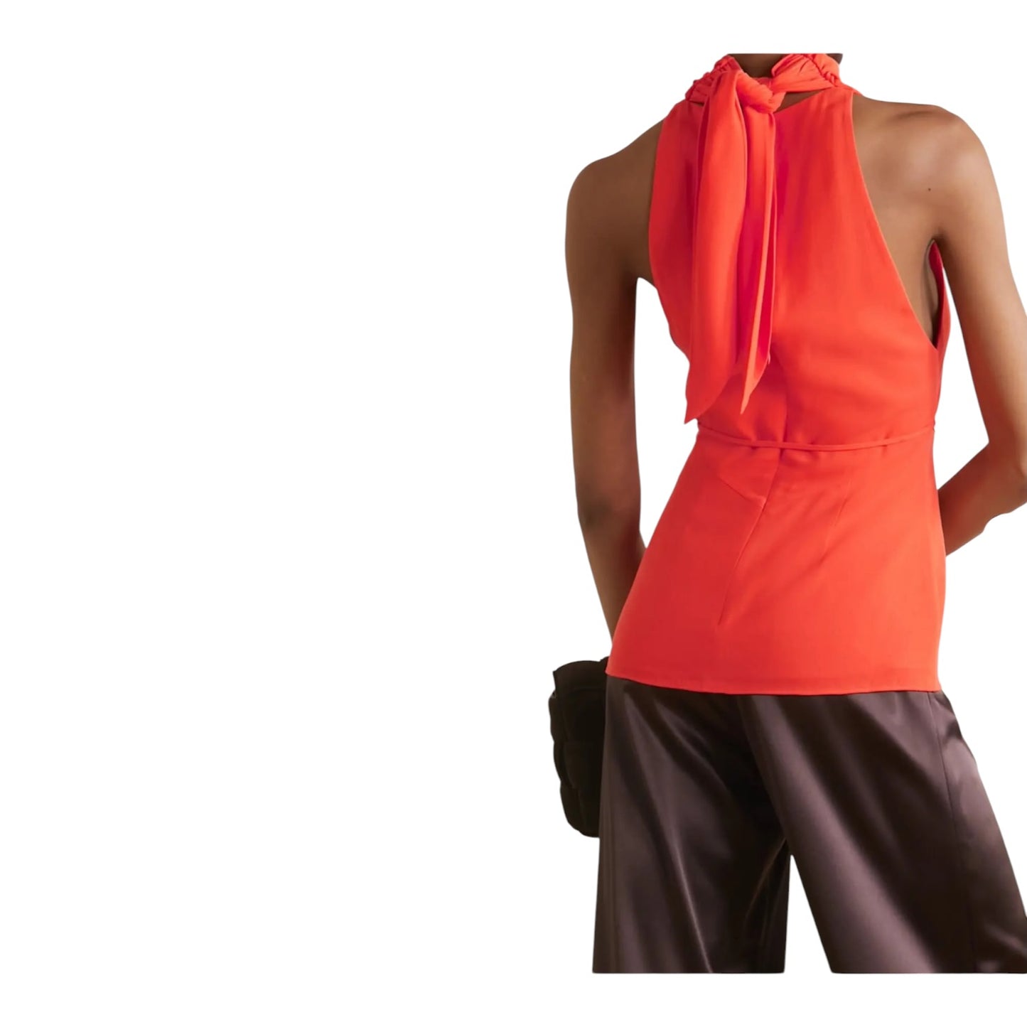 Tove Frida Tie Detailed Crepe Top - 12/14