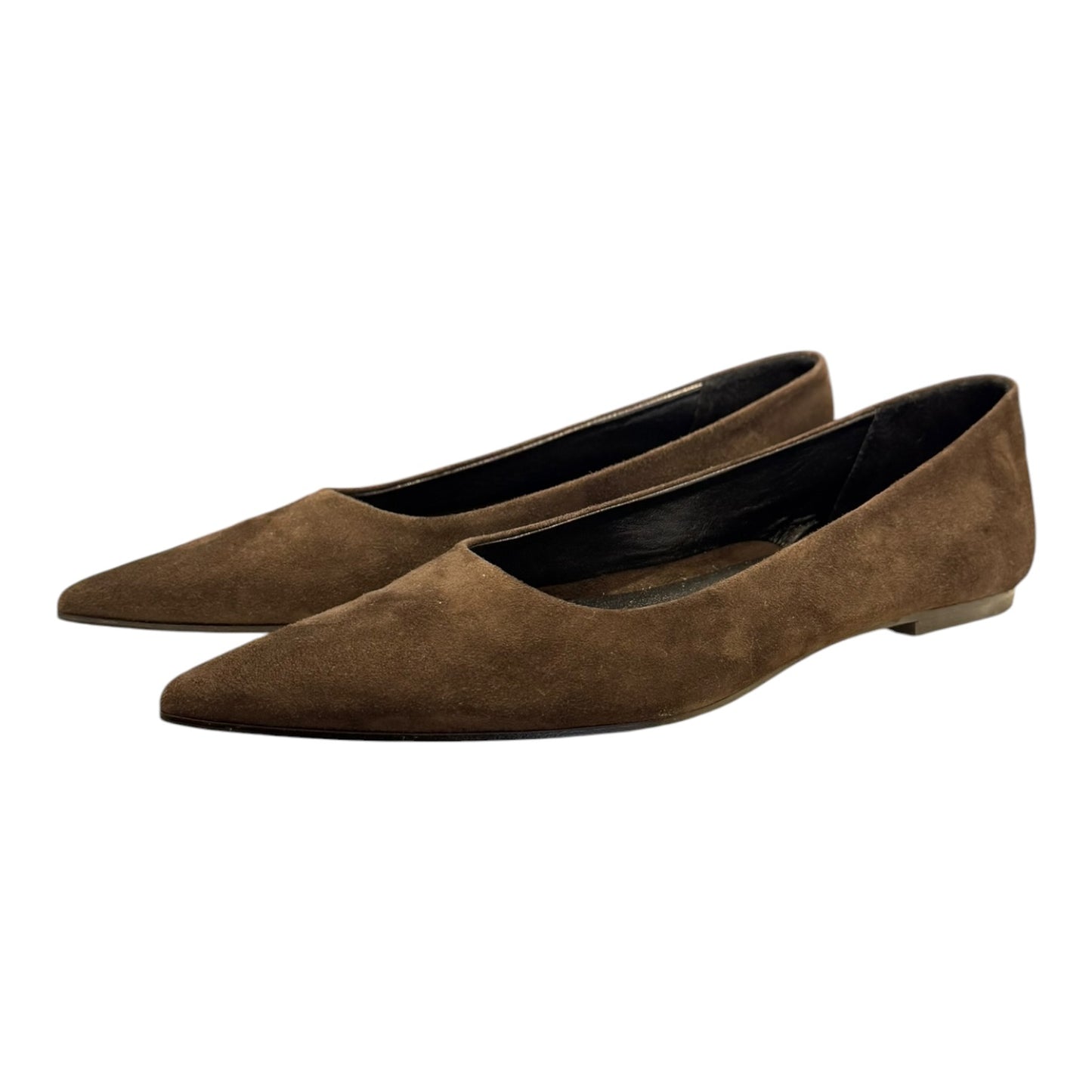 Aeyde Cassy Brown Suede Ballet Flats - 39/6 - NEW