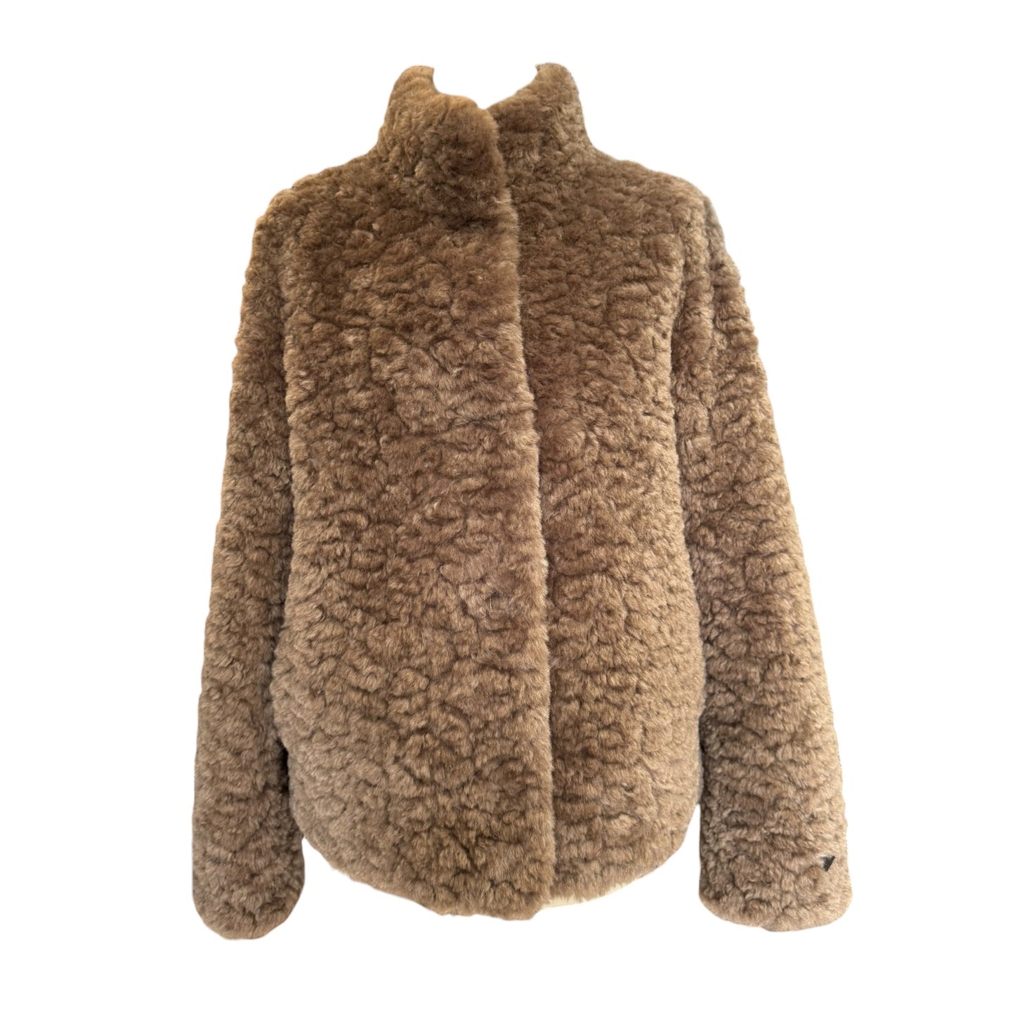 Rino & Pelle Kion Faux Fur Jacket in Mocha Latte - 10