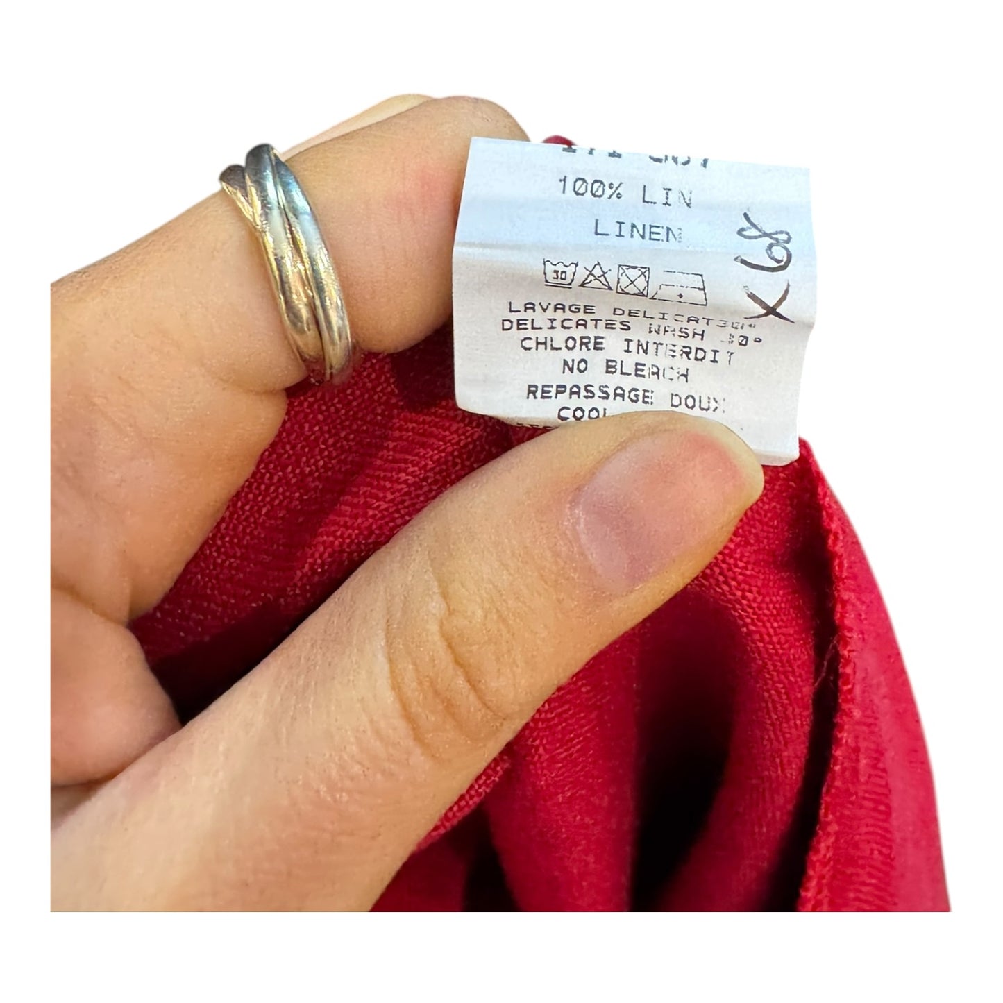 Antoine and Lili Red Linen Kimono Jacket - 14