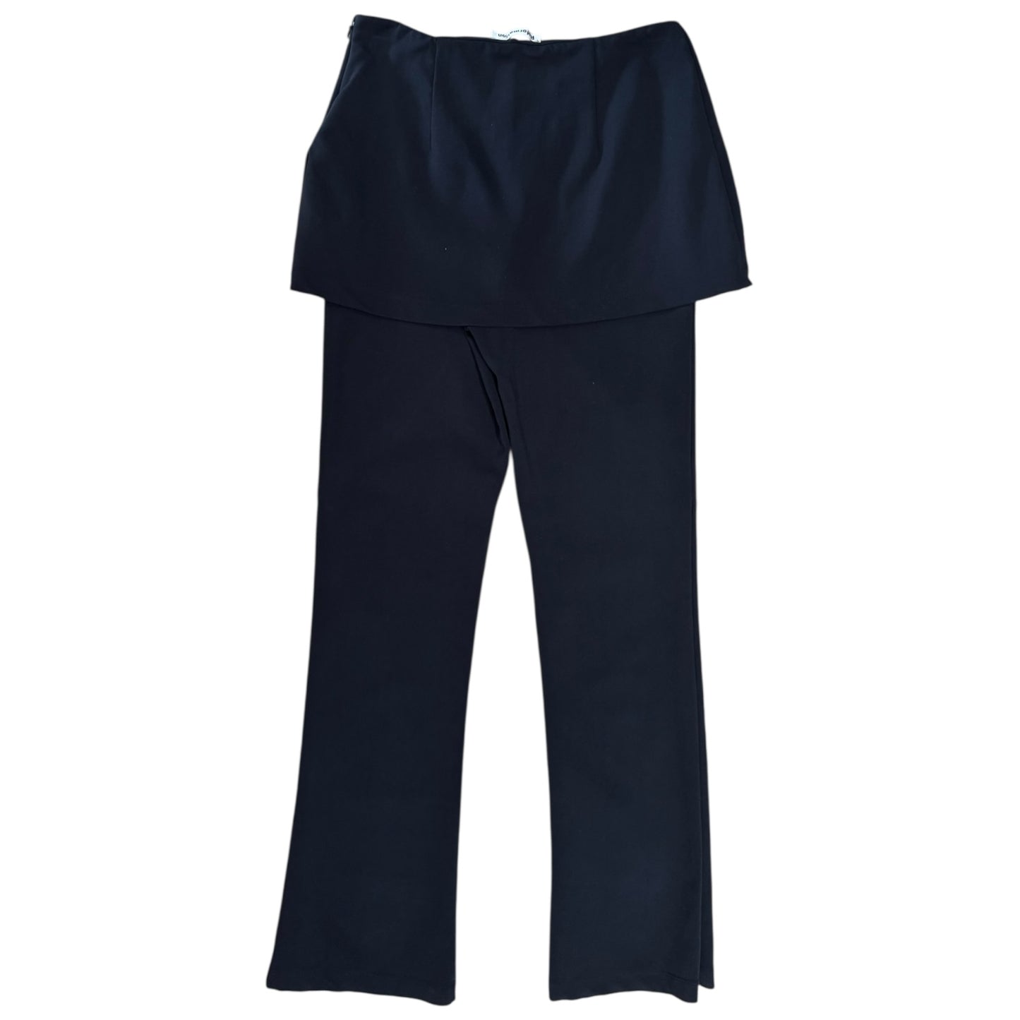 Reformation Black Priya Pants with Skirt Overlay - 10