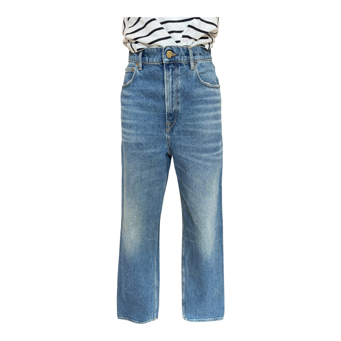 Golden Goose Star Motif Kim Wide Leg Jeans - 8