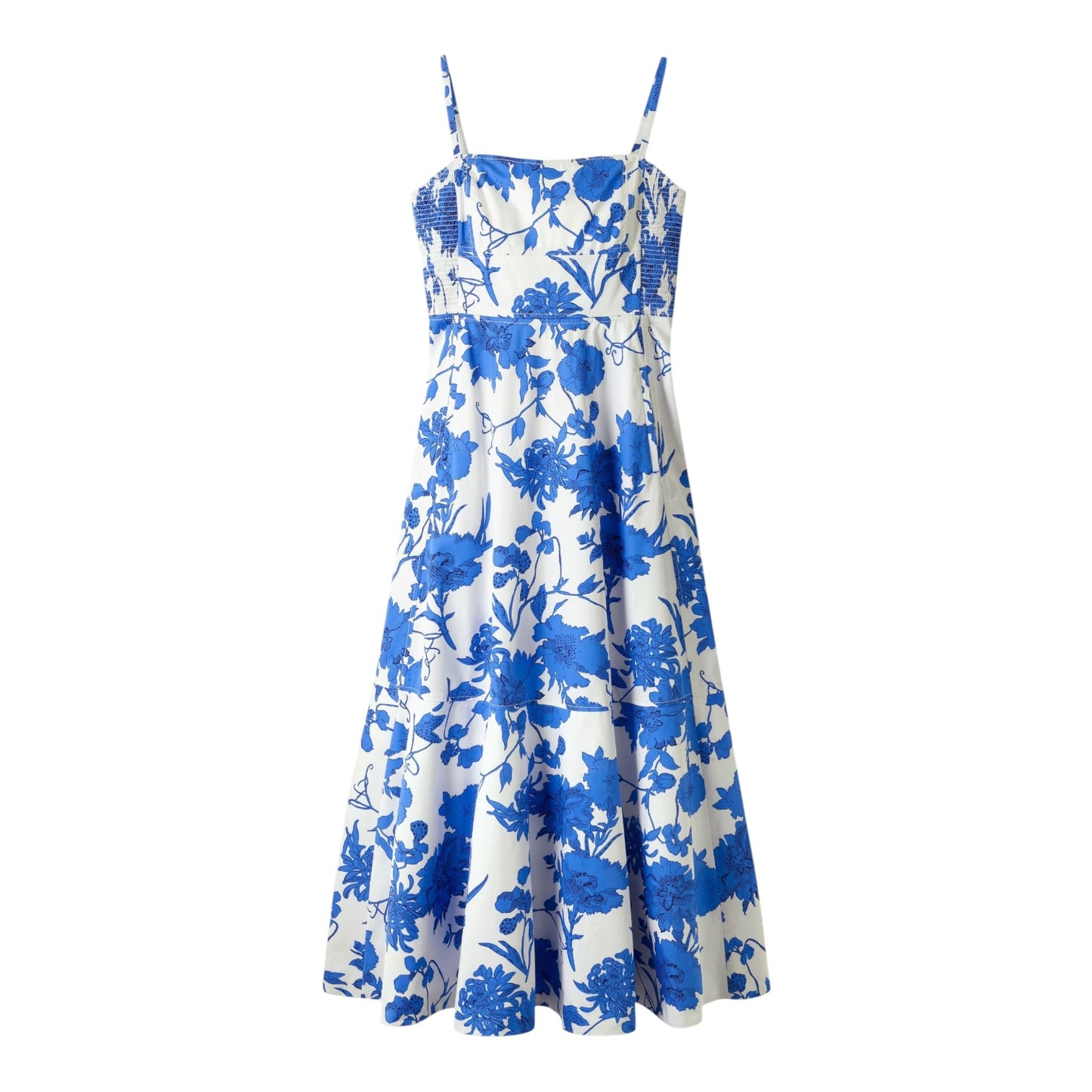 Me + Em Scribbled Flower Print Cotton Dress - 12 - NEW