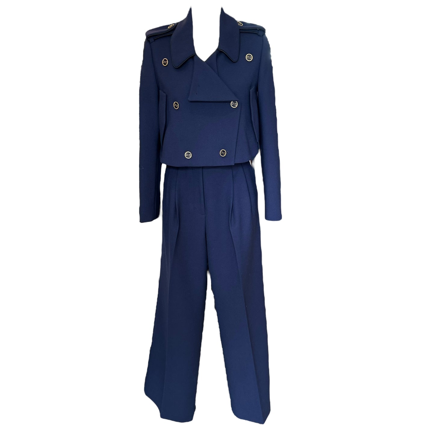 Dorothee Schumacher Navy Trouser Suit - 10/12