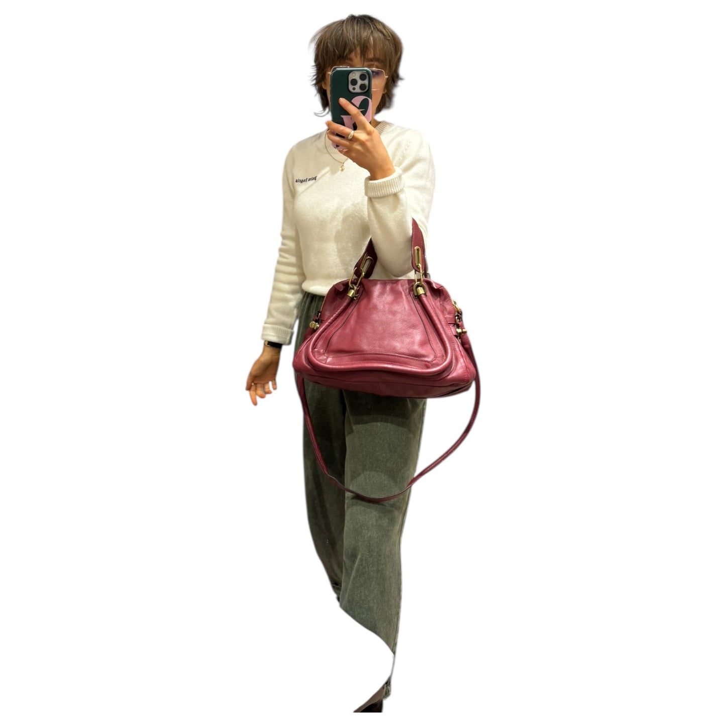 Chloé Paraty 2Way Bag in Brick Red