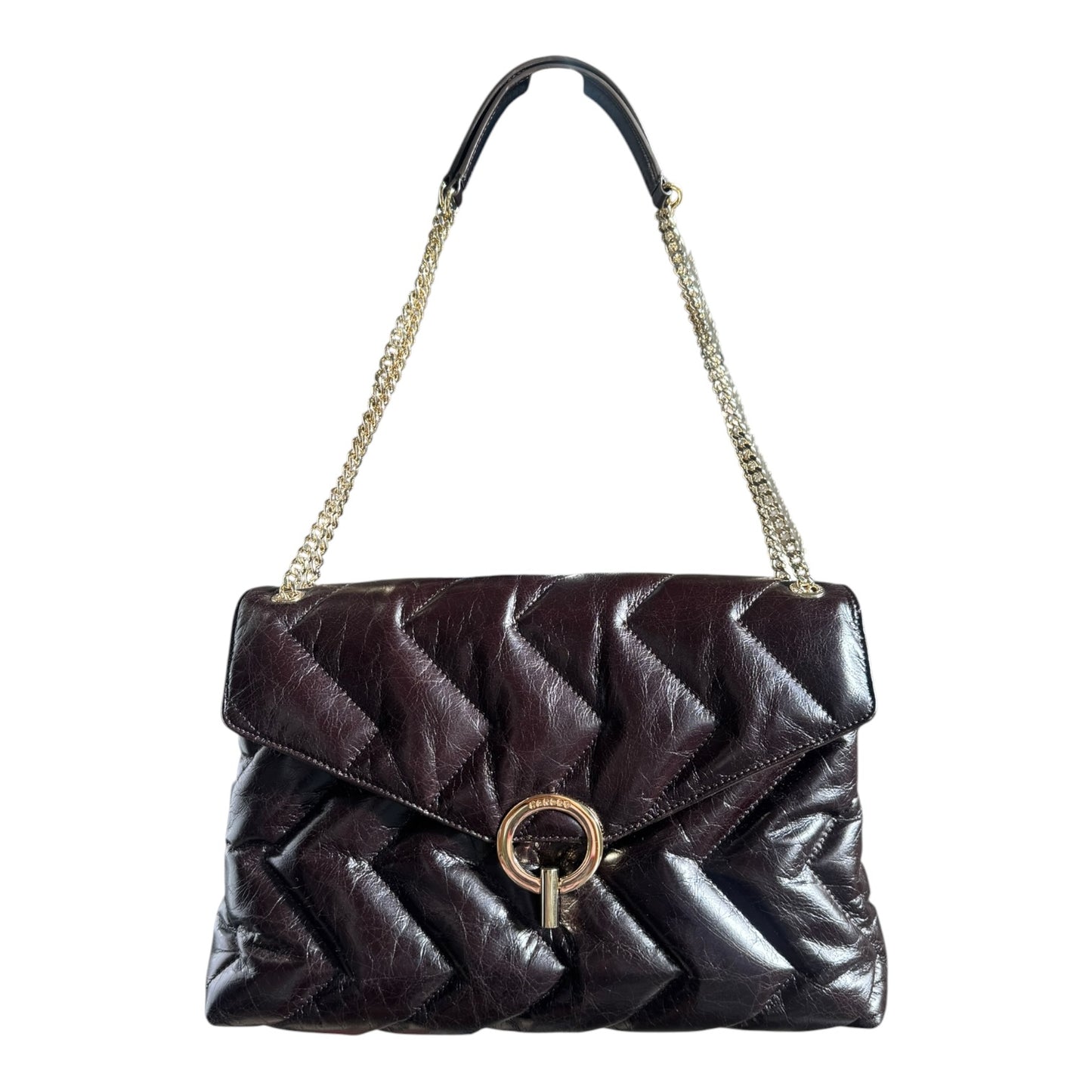 Sandro Yza Bag in Chocolate Brown