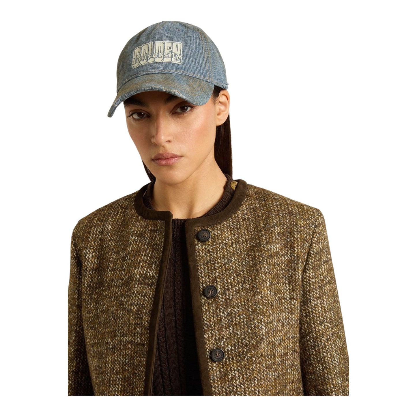 Golden Goose Journey Jacket in Wool Tweed with Suede - 12