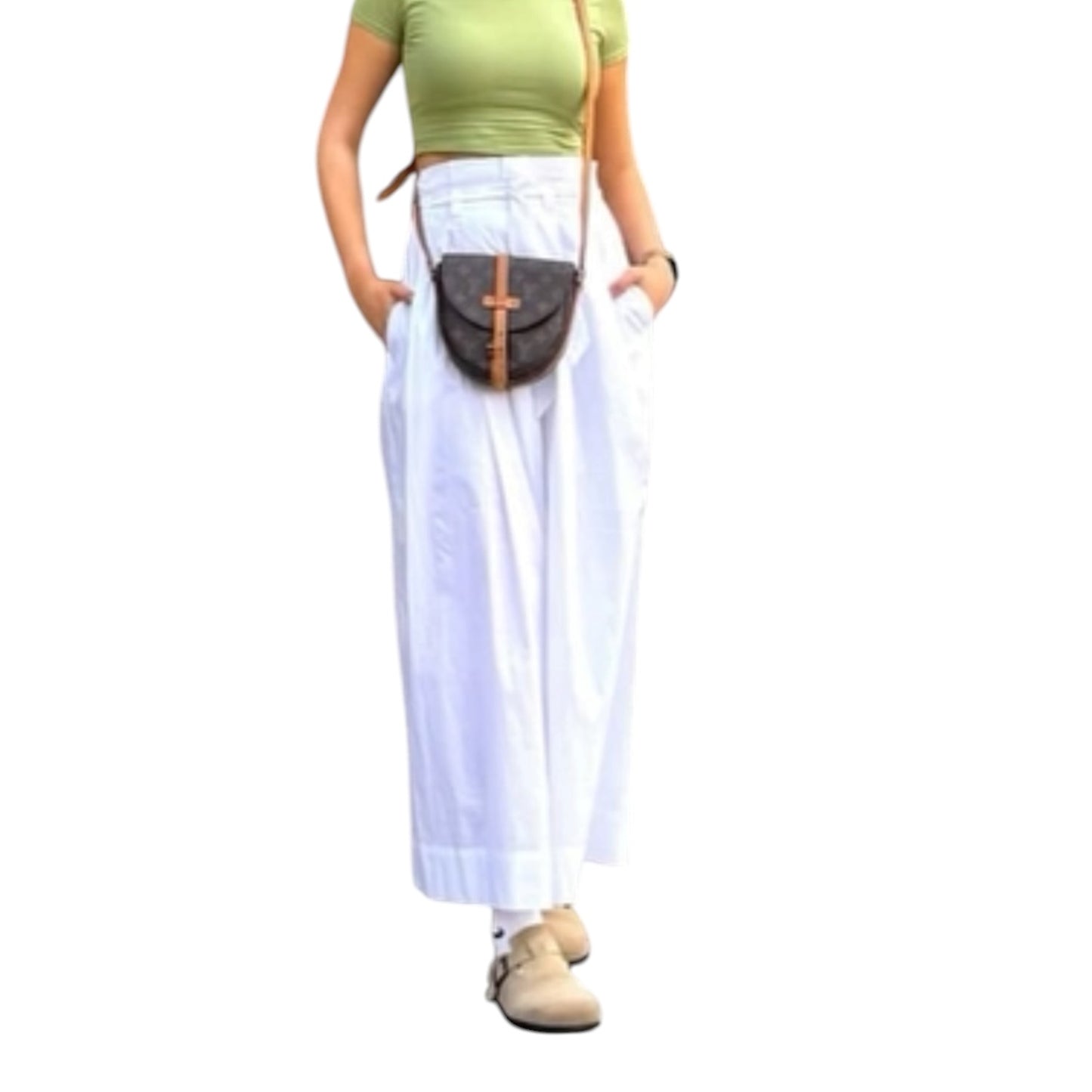 Weekend Max Mara White Pleated Maxi Skirt - 8/10